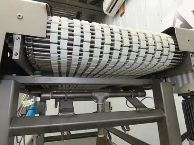 Hosokawa FA420KST 29"x 51"L Food Process Spreader Fanning Conveyor 3PH Adj Speed