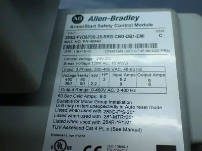 USED ALLENBRADLEY 280GFS25RG