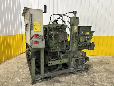 HERTWICH ENGINEERING MODEL #HE-300-30/A SWARF PUCK BRIQUETTER PRESS MACHINE: STOCK #23344