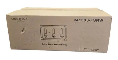 Craft made Lighting | (2) Cubic 3 Light Vanity Light