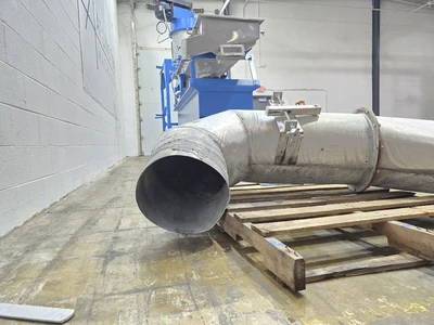 24" Wide X 108" L Witte Fluid Bed Dryer / Classifier With Cyclone