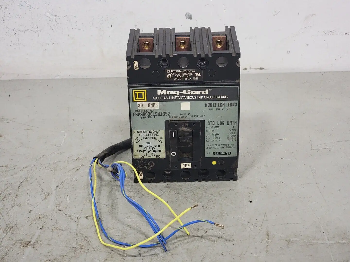 USED SQUARE D FHP3603015M1352