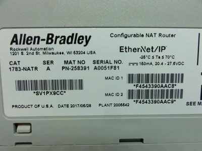 USED ALLEN-BRADLEY 1783-NATR