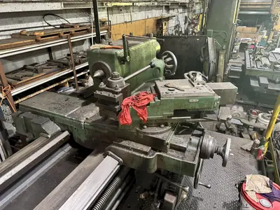 42/137" X 96/264" LEBLOND #4025 HEAVY DUTY SLIDING GAP ENGINE LATHE. STOCK #0888725