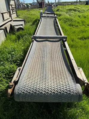 Conveyor, Belt, 22" x 16', Stainless Frame, Cleated Rubber Belt, Doyle, 3 HP #S745482