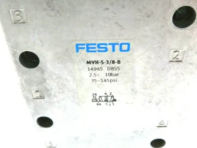 NEW FESTO MVH-5-38-B SOLENOID VALVE 14945 MVH538B