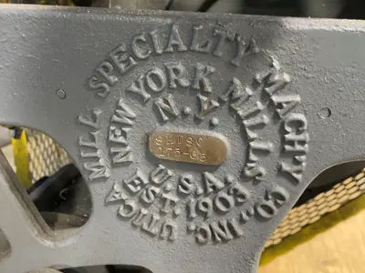USED UTICA MILL SPECIALTY MACHINERY CO SHDSC