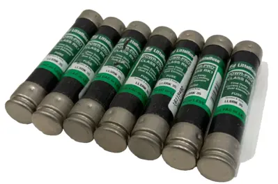 LOT OF 7 LITTELFUSE LLSRK 35 TIME DELAY FUSES CKASS RK1