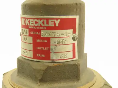 Keckley  Valve AA Steam Pressure Regulating Control Valve 1-1/4"NPT Bronze