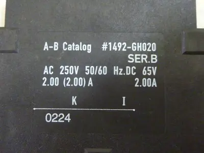 USED ALLEN BRADLEY 1492-GH020 SER B