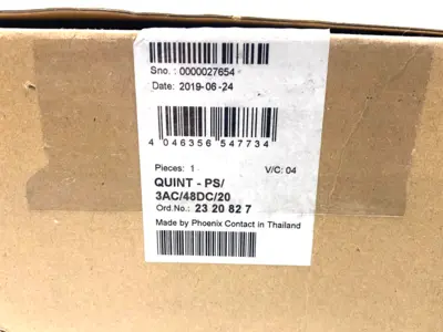 USED PHOENIX CONTACT PRIMARY-SWITCHED POWER SUPPLY QUINT-PS/3AC/48DC/20