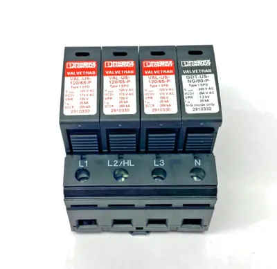 USED PHOENIX CONTACT 4-CHANNEL SURGE PROTECTION DEVICE