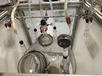 USED CHEMGLASS 72 LITER REACTOR FLASK