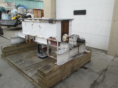 15 cu ft Double Ribbon Blender, rubber lined trough and ribbon