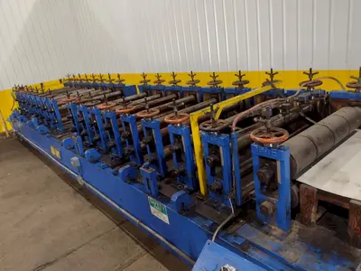 17 STAND X 4" X 48" B&K MODEL #2B-35 RAFTED ROLLFORMER: STOCK #18127