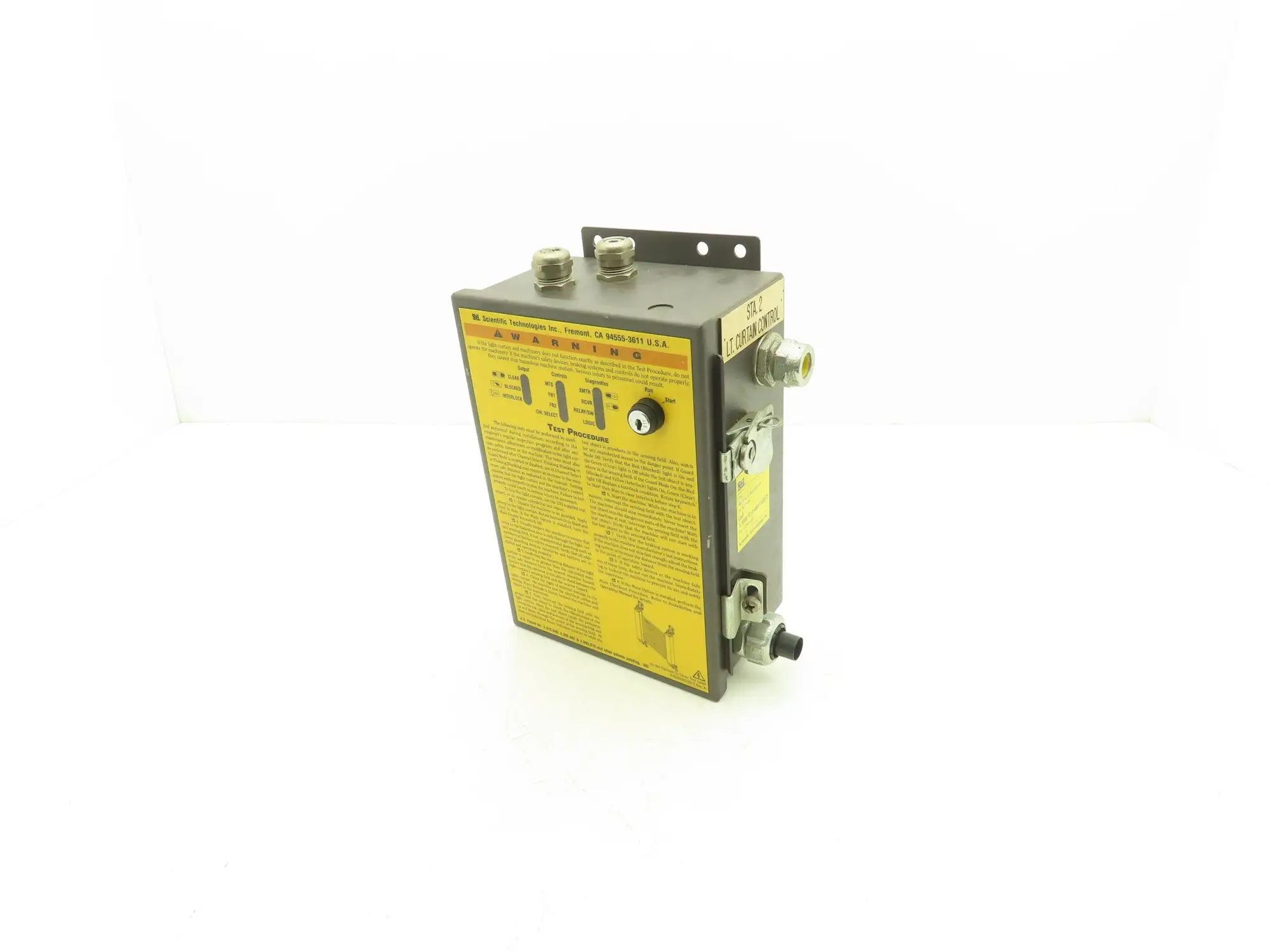 STI 42748-4120 MicroSafe Light Curtain Control Box MC42D-2-DC 0.3-9M Range