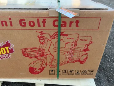 New SDLANCH MGC40 3-Wheel Mini Electric Golf Cart / Scooter, 60 Volt, 600 Watt Motor, Three Speed, 2...
