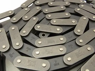 RF2060-2 Double Strand Roller Chain 1-1/2" Double Pitch 2" Wide 10' Length
