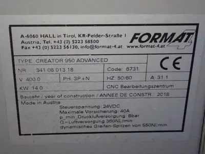 USED 2018 FORMAT CREATOR 950