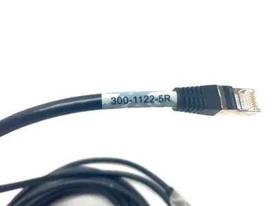 USED COGNEX DATAMAN BARCODE READER SCANNER ETHERNET CABLE, 5M, RJ45