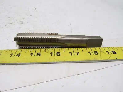 Greenfield No.5303 7/8"-9 3pc 4 Flute Tap Set Plug Taper Bottom  HHS GH4
