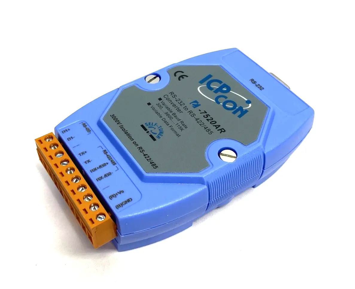 USED ICP DAS RS-232 TO RS-422/RS-485 CONVERTER, DIN MOUNT