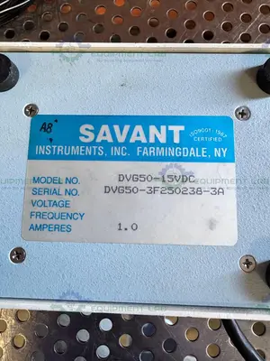 Used SAVANT DVG50-15VDC DIGITAL VACUUM GAUGE 400 MA, 15 VDC Vacuum Gauges / Controllers California US | Equipment Lab #1443173