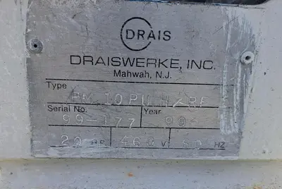 Used 1999 DRAISWERKE, INC. PM 10 PU H/RF Dispersers / Emulsifiers California US | Machinery & Equipment #1332362