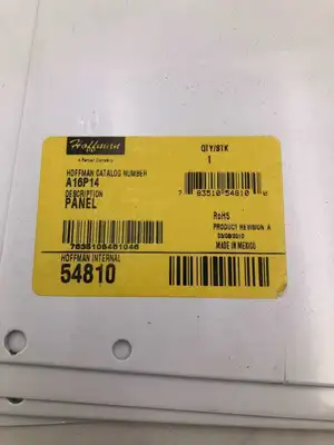 Hoffman A16P14 15″ X 13″ White Steel Internal Panel for Junction Box NIB of 4