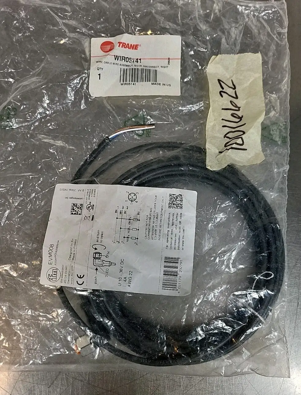 IFM EVM008 Sensor Cable Loc5C5