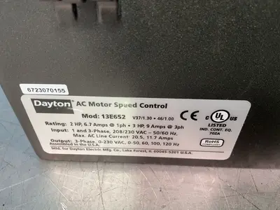 Used DAYTON 13E652 Variable Speed Drives Ohio US | HGR 24 #1414142