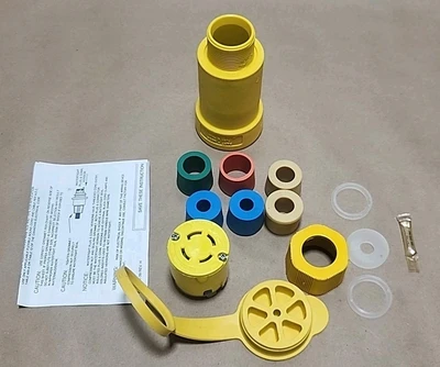 *NEW* Cooper AH3433CW Watertight Connector 30A-120/208V 3~Ph Y 4P4W + Warranty!