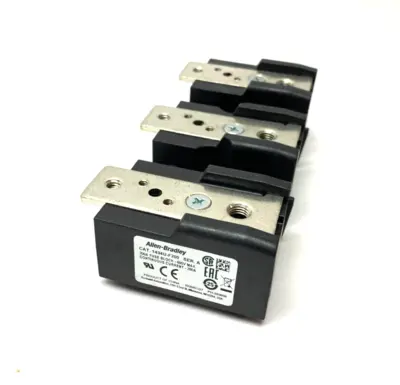 USED ALLEN-BRADLEY SER. A TRAILER FUSE BLOCK, 600V 200A
