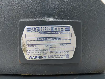 Hub City 0230-32204 ULR Worm Gearbox 150:1 Double Reducer 12rpm 2.5Hp 140TC RH