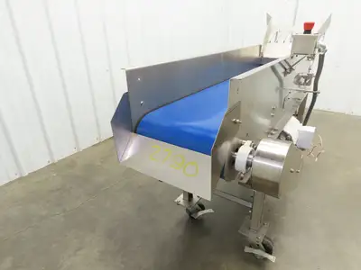 Best Industrial 12"x 57" Stainless Washdown Portable Belt Conveyor 480V 3PH