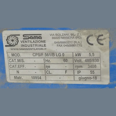 Sama CPS/F561/BLG0 Centrifugal Blower