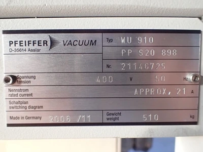 Used _UNKNOWN_ _UNKNOWN_ Vacuum Pumps Ohio US | Federal Equipment Company #1553361