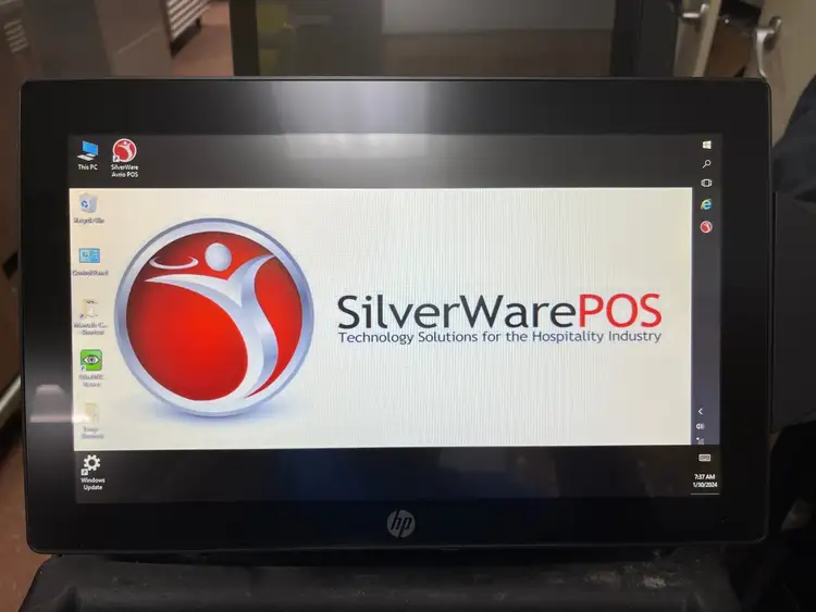 Used HP Used HP RP9 G1 9115 Retail All In One POS System with Silverware Program - HLR Retail Store Fixtures Illinois US | Falcon Restaurant Supply #1376444