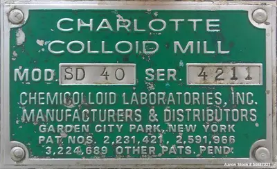 Used _UNKNOWN_ SD-40 Colloid Mills Illinois US | Aaron Equipment #1512854
