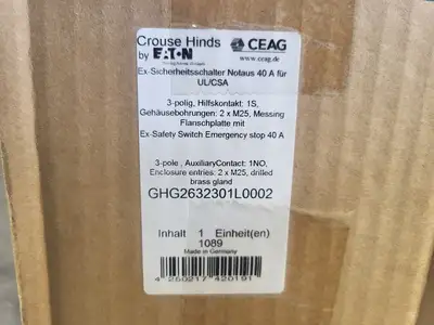 NEW CROUSE-HINDS GHG2632301L0002