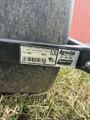 (1) Agri-fab 45-02691 roller