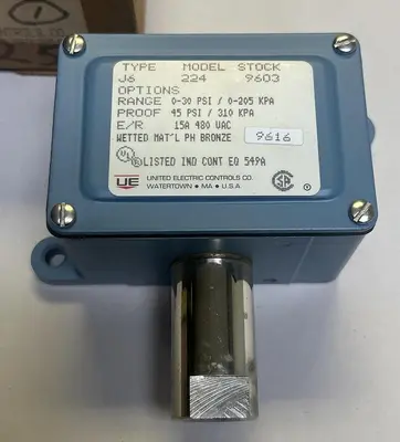 New | in-Stock UNITED ELECTRIC CONTROLS J6224 Miscellaneous Equipment (Electrical & Power) | Surplus Asset Holdings #1202768