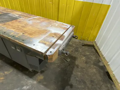 6' X 3' WOODWORK DOWNDRAFT INDUSTRIAL WORK BENCH: STOCK #18944
