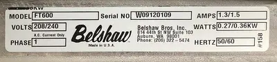 USED BELSHAW FT600