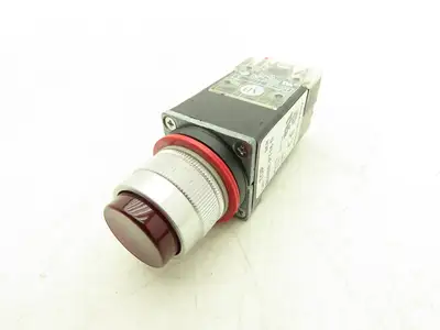 Allen Bradley 800MR-PT16R Small Round Pilot Light XFMR 120V Red Lens 22.5 mm