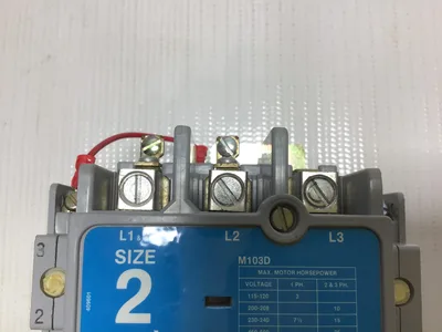 Gould M103D12-X1 M-Series AC Magnetic Contactor 110-120V 50/60Hz 3 Poles Size 2