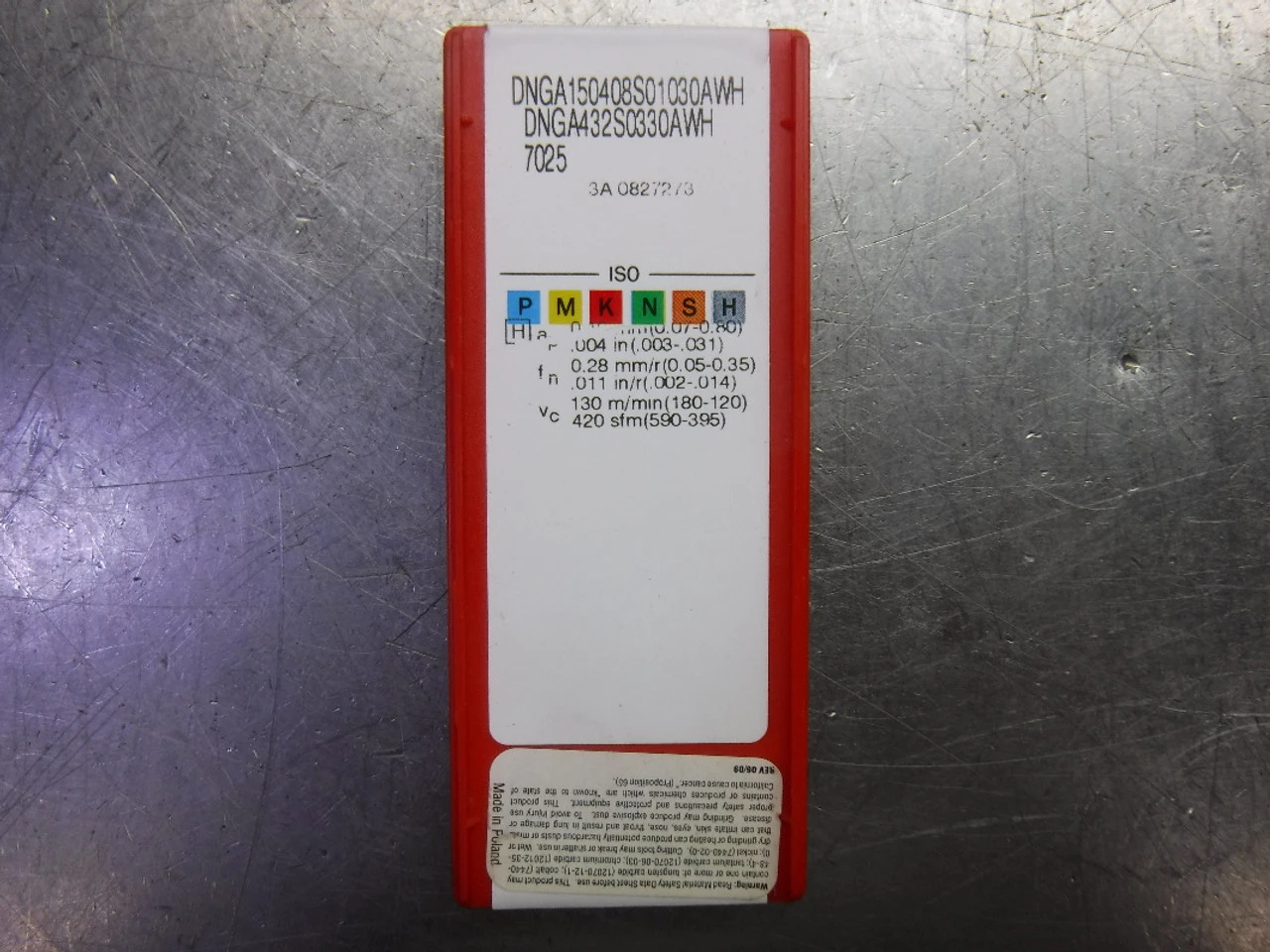 Sandvik CBN Inserts QTY5 DNGA150408S01030AWH / DNGA432S0330AWH 7025 (LOC2684B)