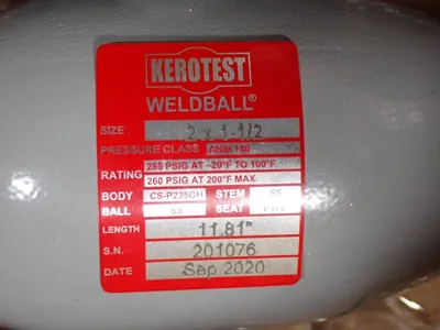 Kerotest 2" X 1.5" Ball Valve