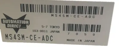 NEW AUTOMATION DIRECT MS4SM-CE-ADC RELAY TIMER MS4SMCEADC