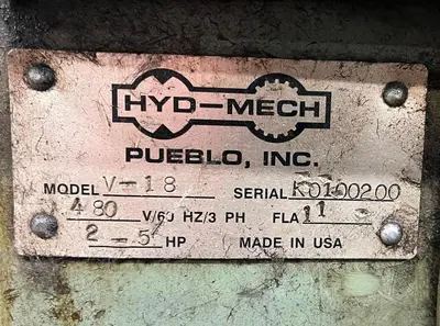 USED HYD-MECH V-18A